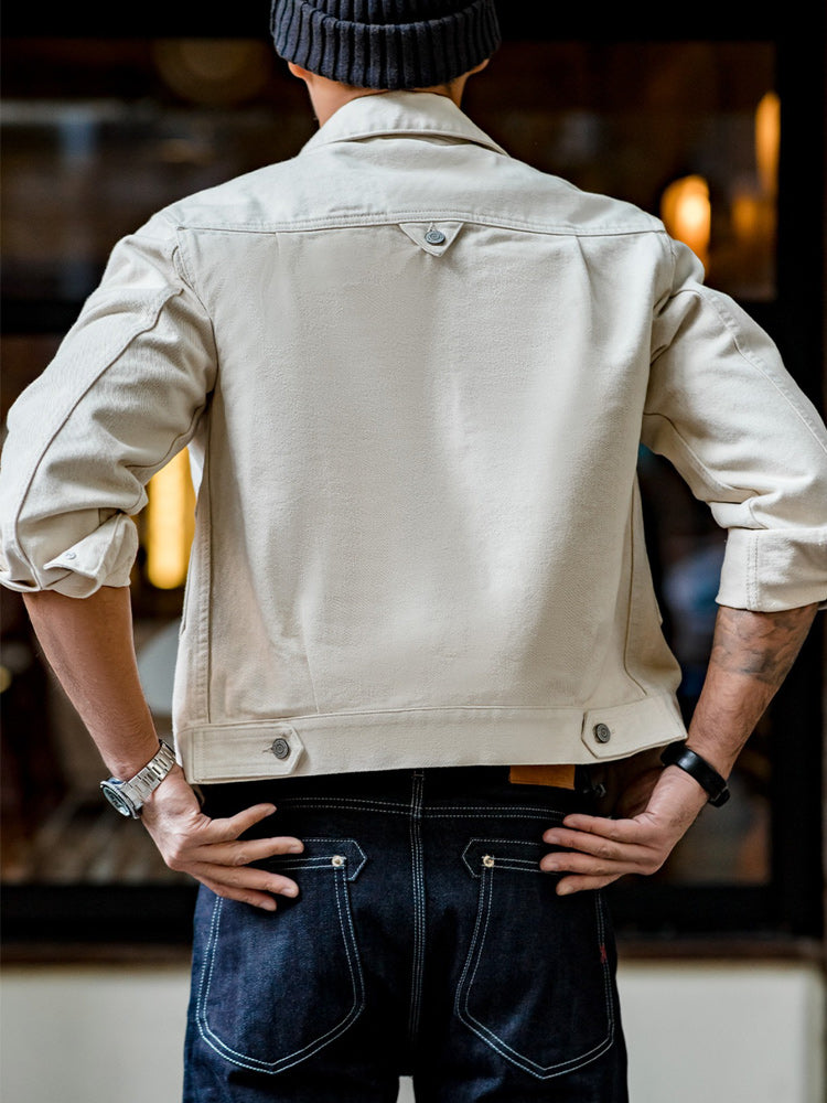 1953 type II white denim jacket