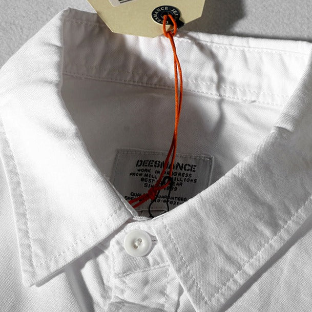 EMBROIDERED OXFORD LONG SLEEVE SHIRT