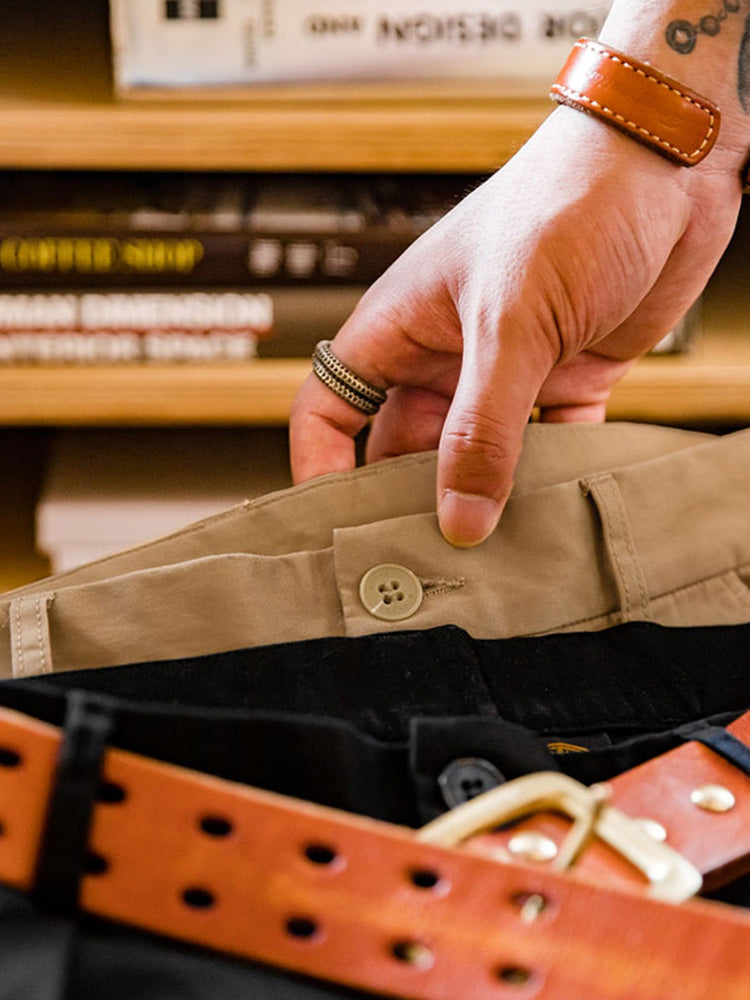 sanded twill chinos