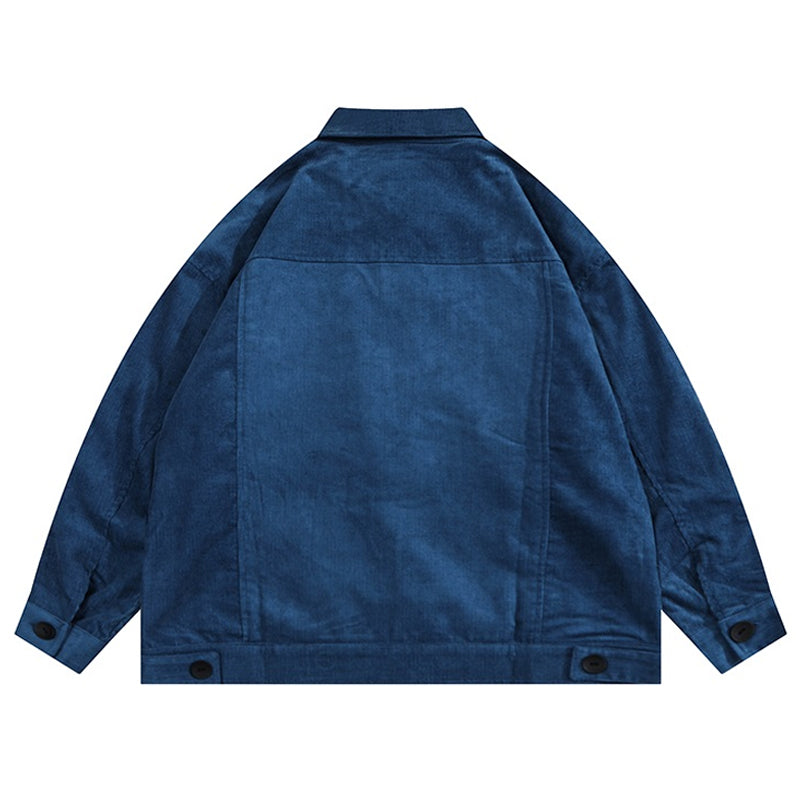 Corduroy jacket with multi-pockets All 3 colors
