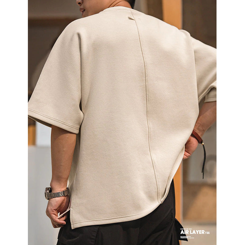 Air layer T-shirt half sleeve