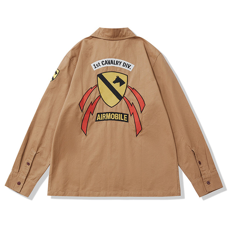 Embroidered alphabet shirt