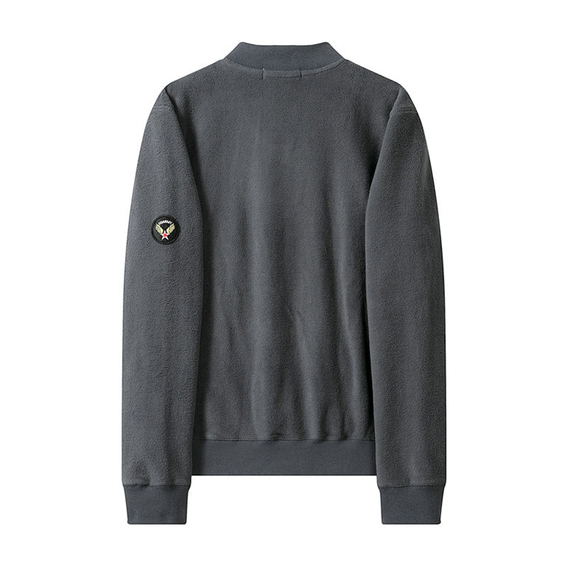 MA-1 Baseball Collar Fleece Jacket