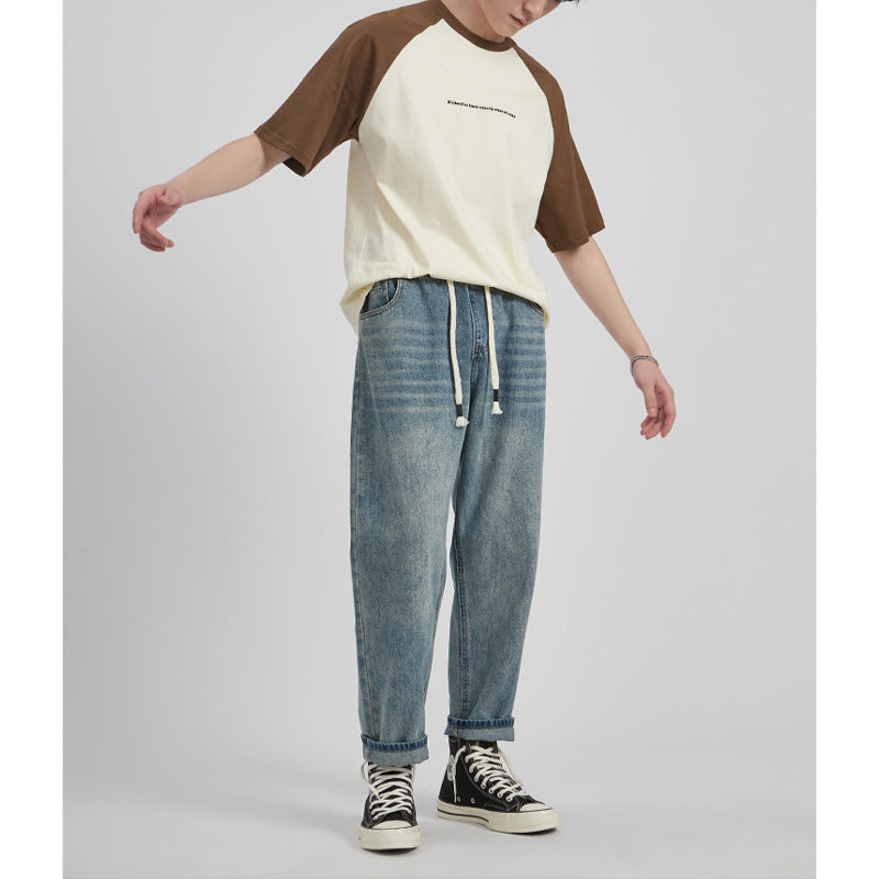 Simple color scheme casual T-shirt