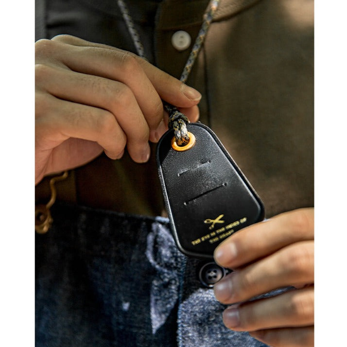 neck leather glasses holder