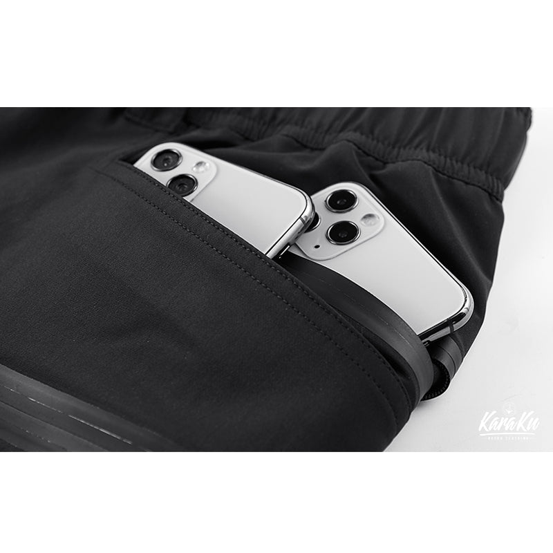 Detachable grosgrain tape parachute shorts