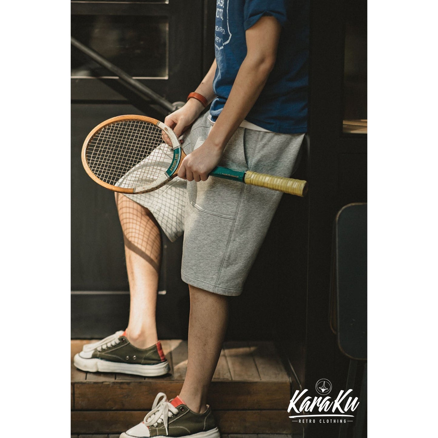 Heavyweight half length knit shorts