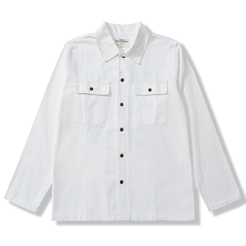 1976 West Coast Slightly brushed shirt with back alphabet embroidery