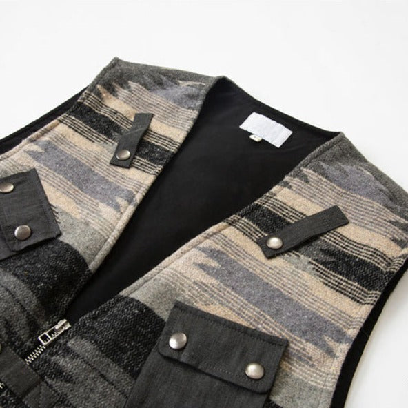 NAVAJO Indian Geometric Print Vest