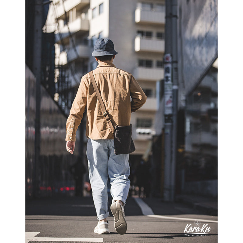WAXED CANVAS 撥水加工クロスボディバッグ