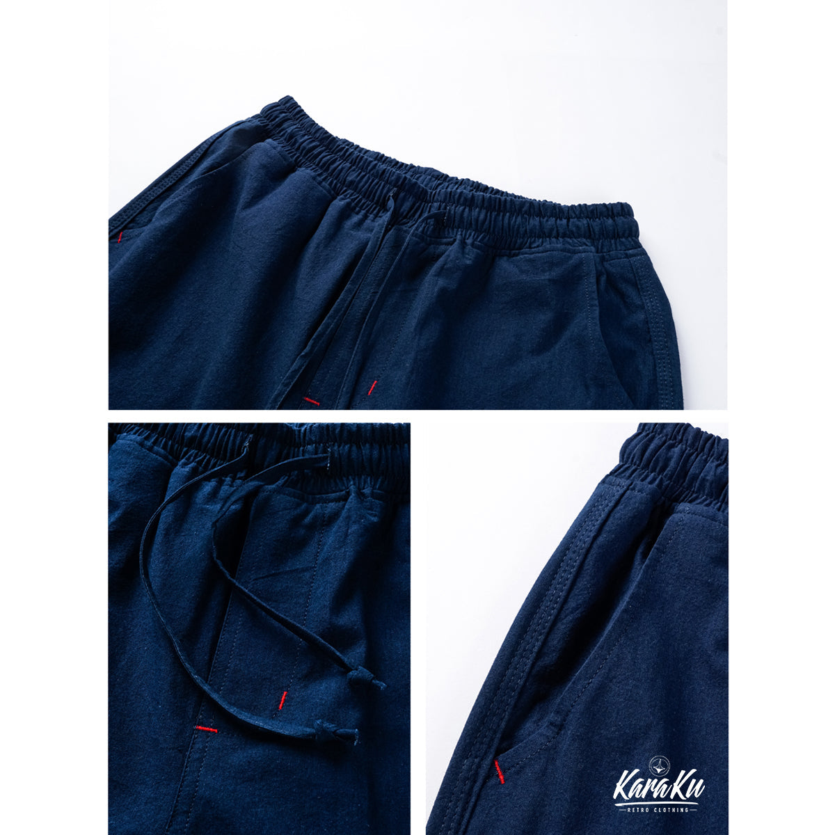 5/4 Length Artisan Aizome Safari Shorts