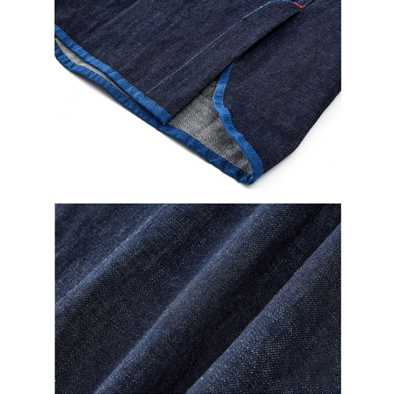 14oz Akamimi Indigo Dyed Denim China Jacket