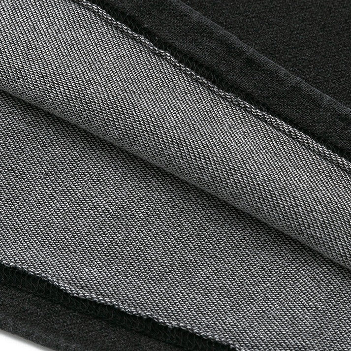 Washed denim sweatshirt with pocket