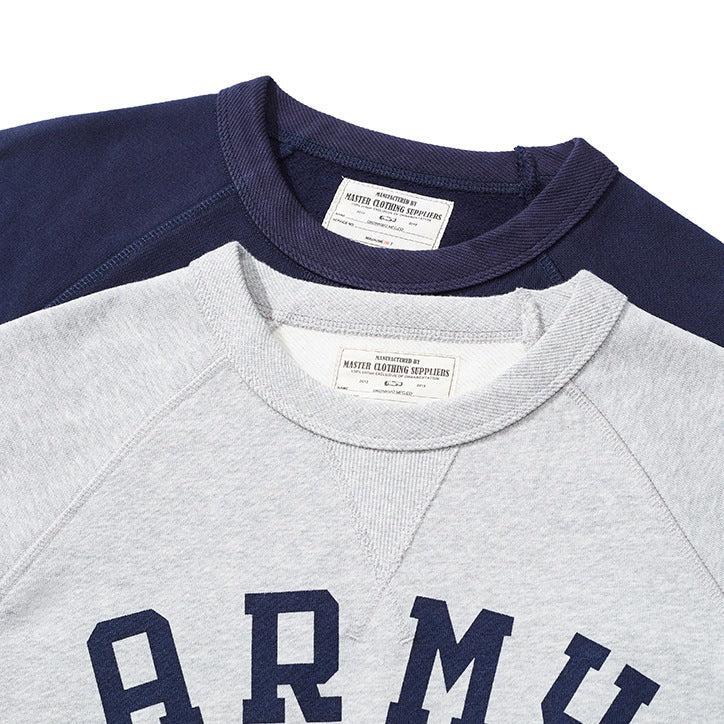Army Air Forces back pile raglan sleeve sweat