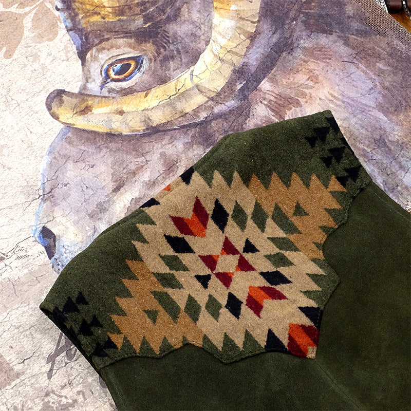 NAVAJO Navajo suede vest