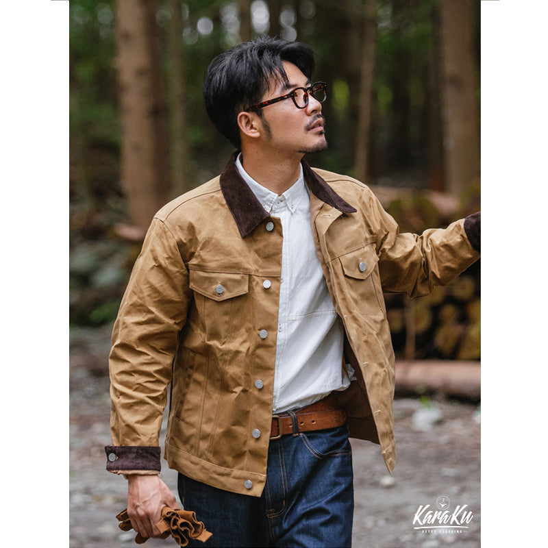 OUTDOOR waterproof waxed short jacket