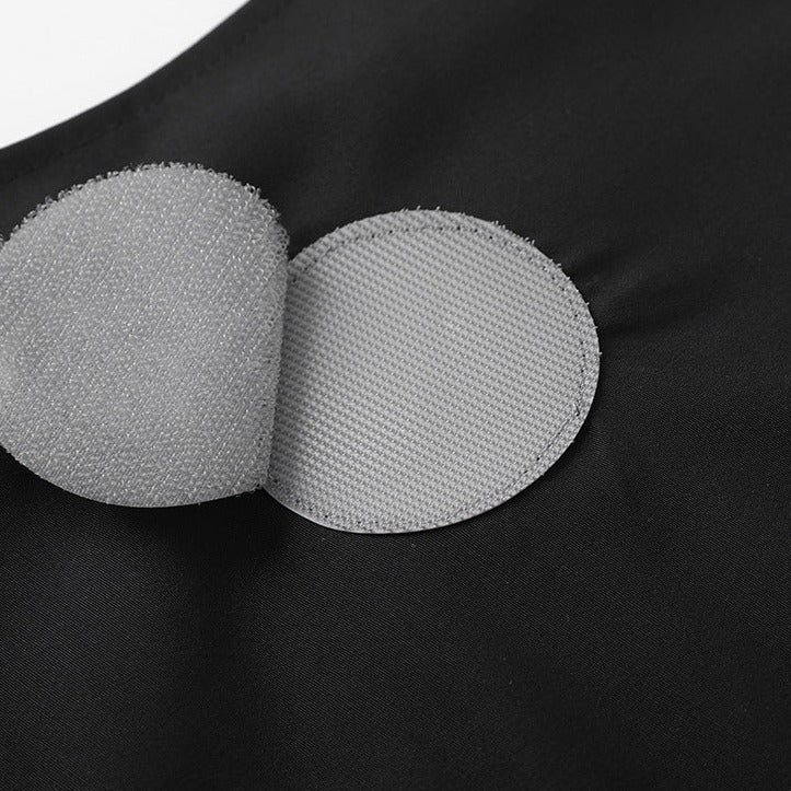 Three-dimensional pocket work vest with Velcro badge