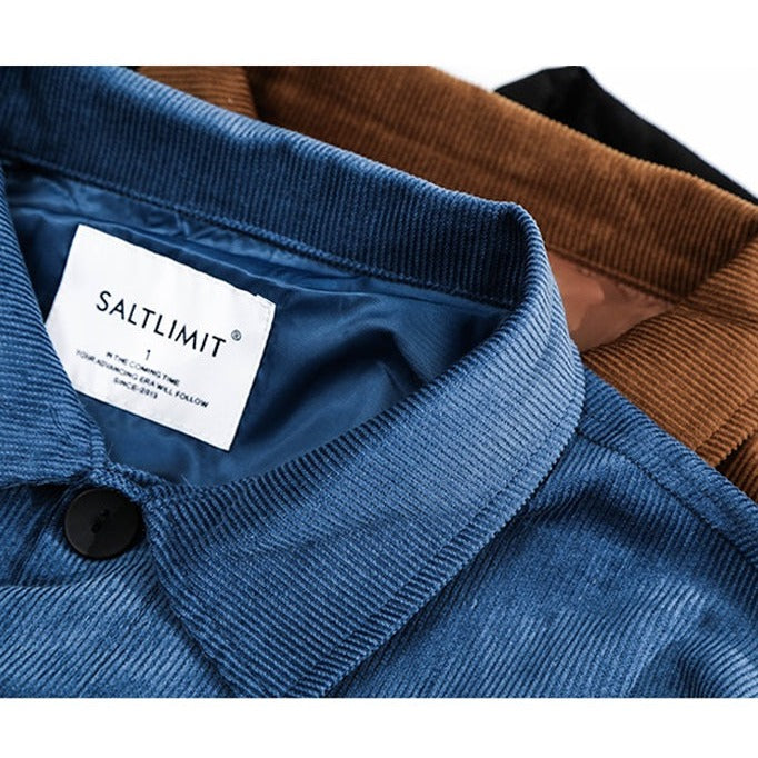 Corduroy jacket with multi-pockets All 3 colors