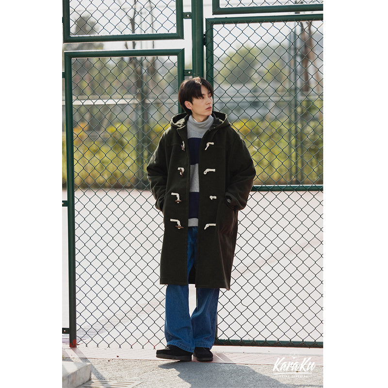 wool-like duffle coat