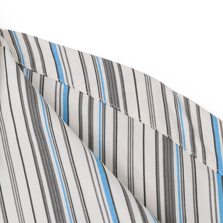 Color Scheme Pocket Colorful Striped Shirt