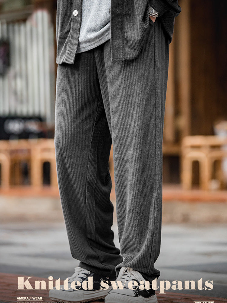 jacquard knit sweatpants