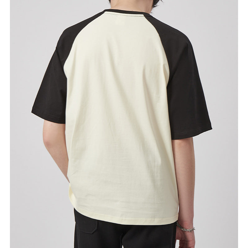 Simple color scheme casual T-shirt