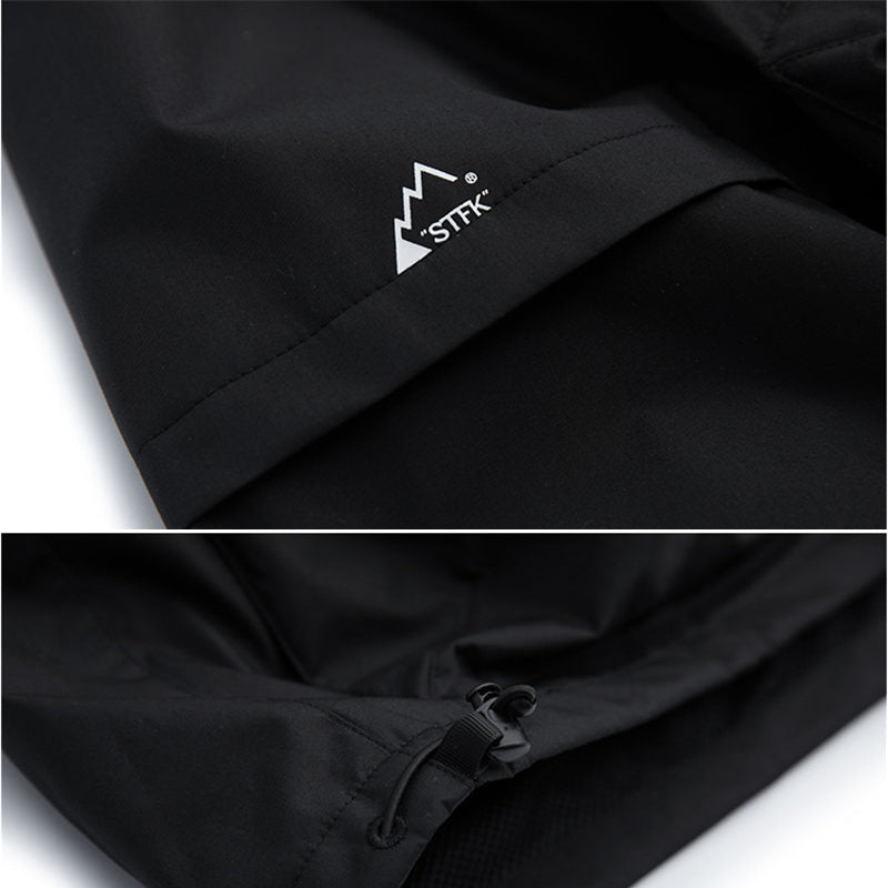 3D pocket hooded outdoor jacket