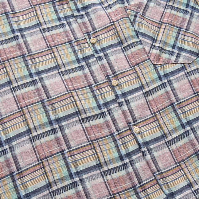 Knitted Colorful Check Cuban Shirt
