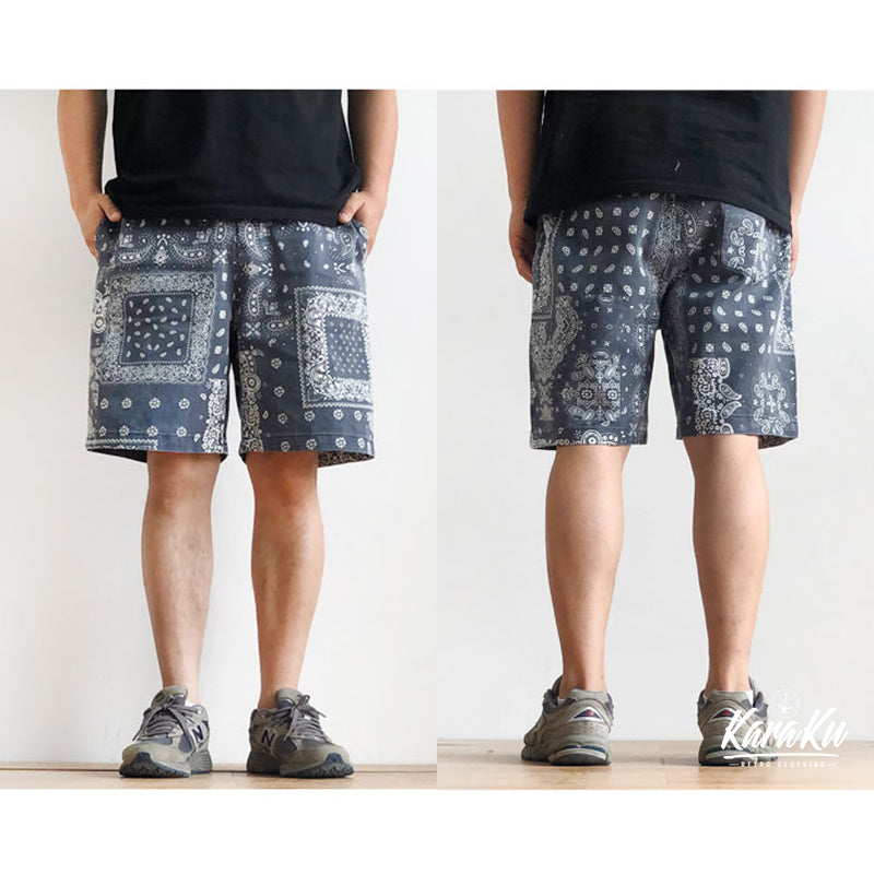 Bandana pattern half length shorts