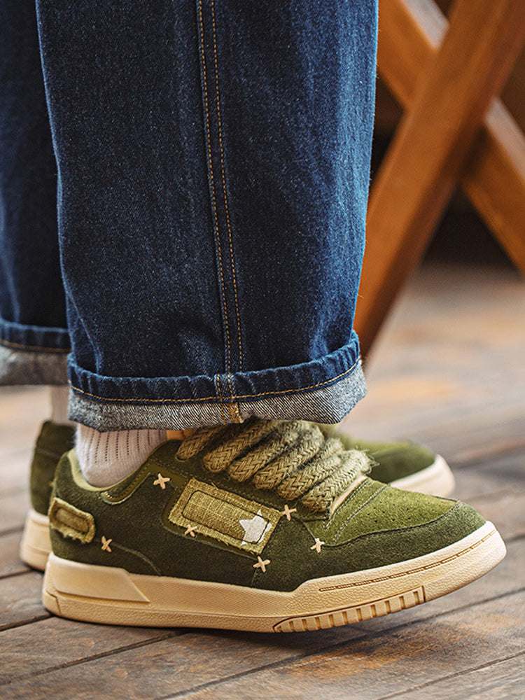 80's OG JUTE ROPE sneakers with linen patch