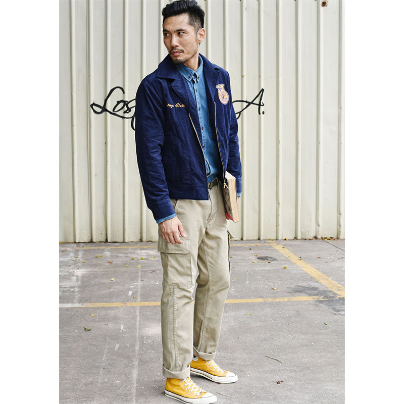 FFA corduroy embroidered jacket TEXAS