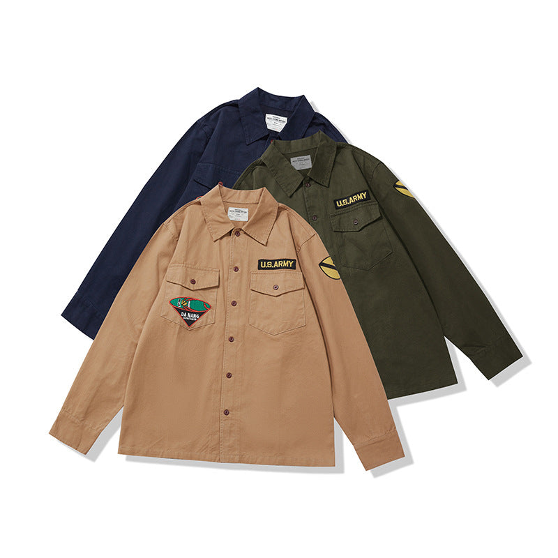 Embroidered alphabet shirt