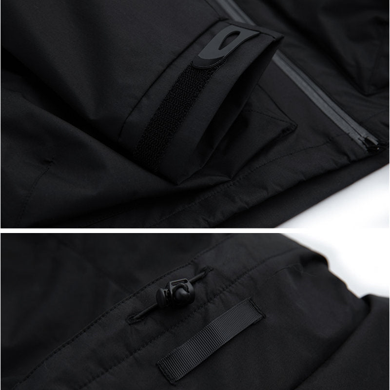 3D pocket hooded outdoor jacket