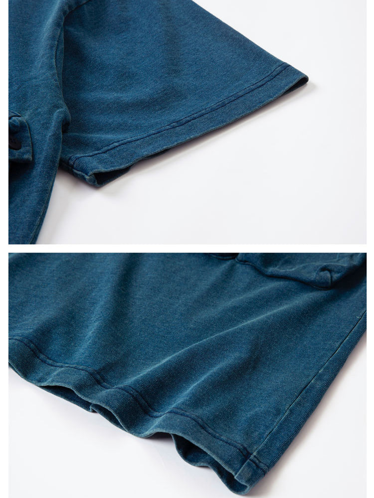 Cityboy Aizome Multi Pocket Drop Shoulder Polo Shirt