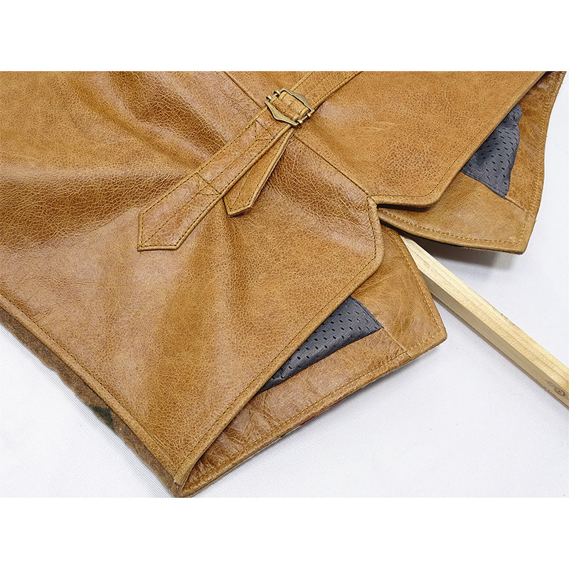 NAVAJO Navajo Waxed Leather Vest