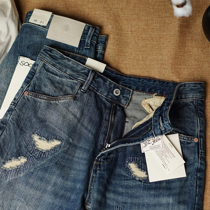 ハードダメージ ヴィンテージデニムパンツ
