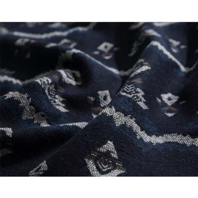 NAVAJO jacquard woven tweed shirt