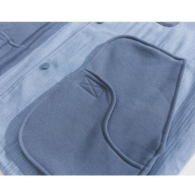 Color Scheme Large Capacity Pocket Stand Collar Jacket