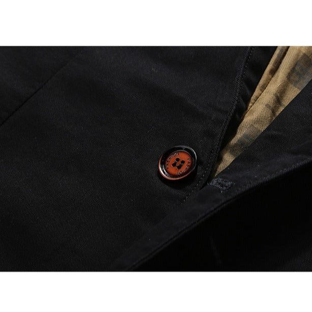 Back check pattern cotton blazer jacket