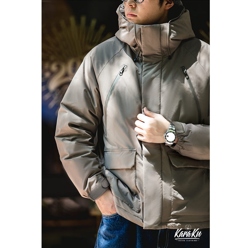 Gorpcore Style padded mountain parka