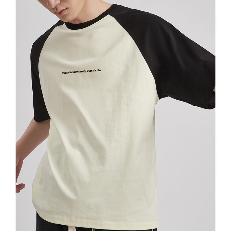 Simple color scheme casual T-shirt