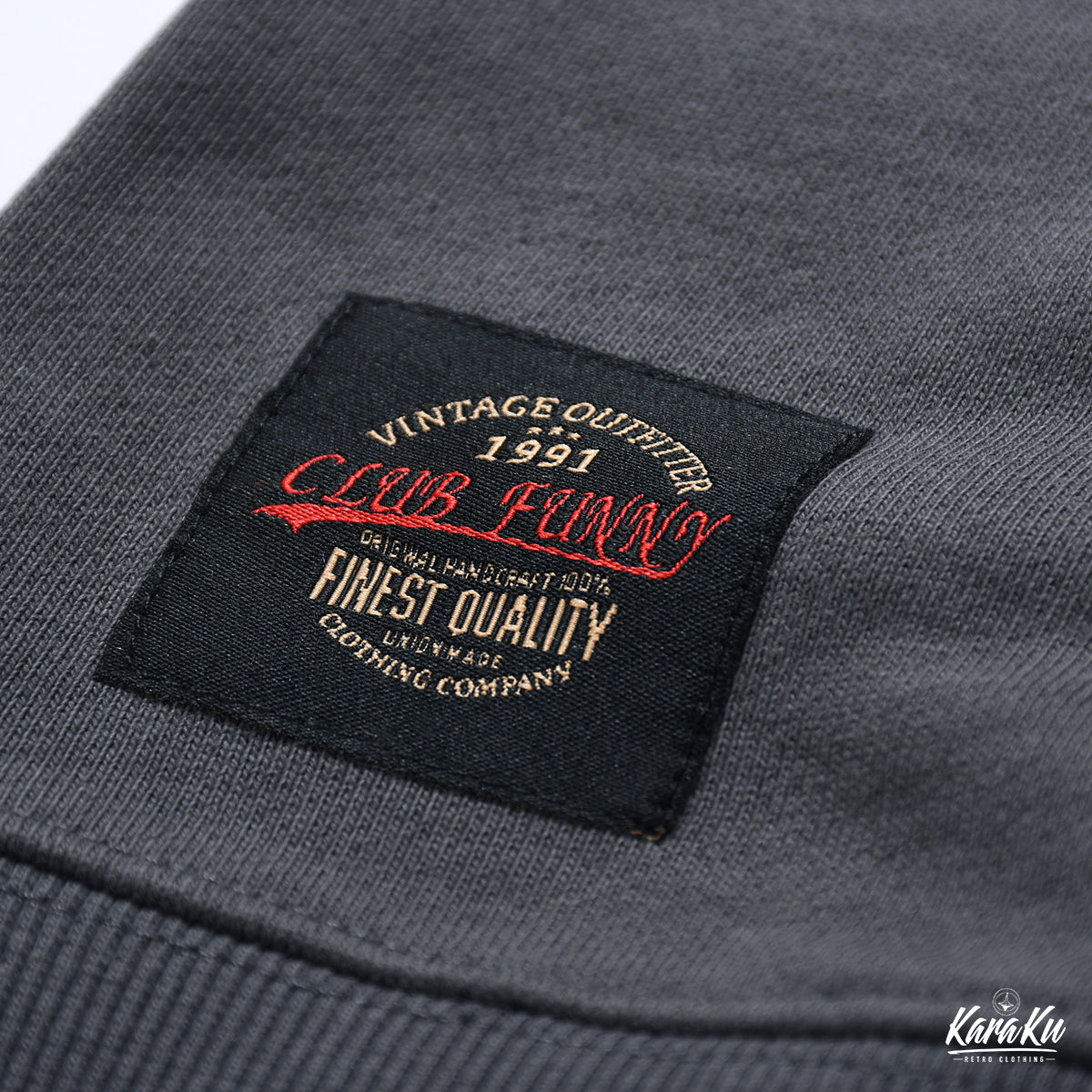 USNAVY back pile biker print sweat