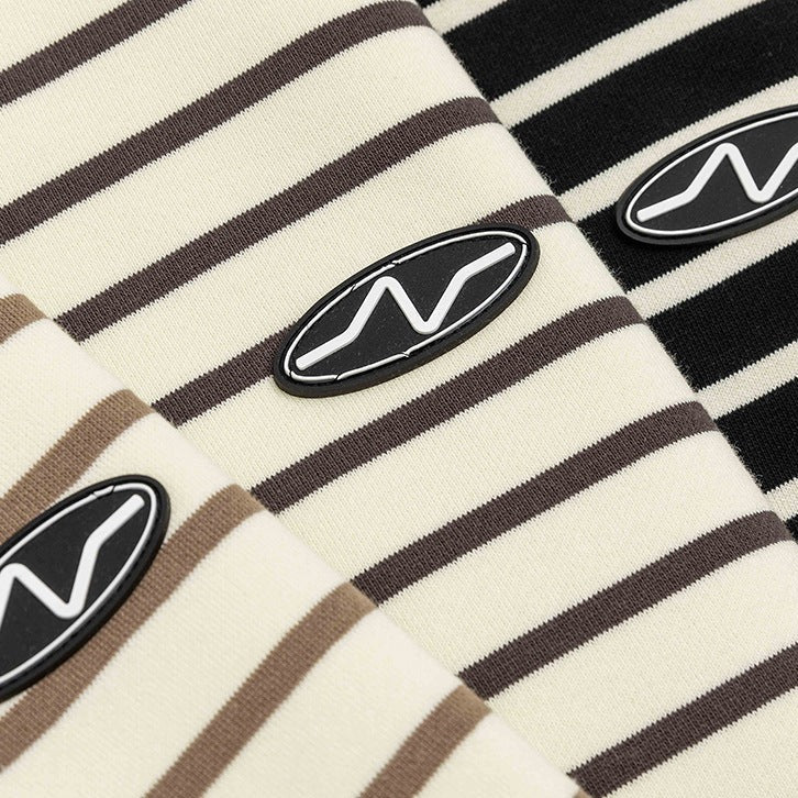 Single border cool neck sweat