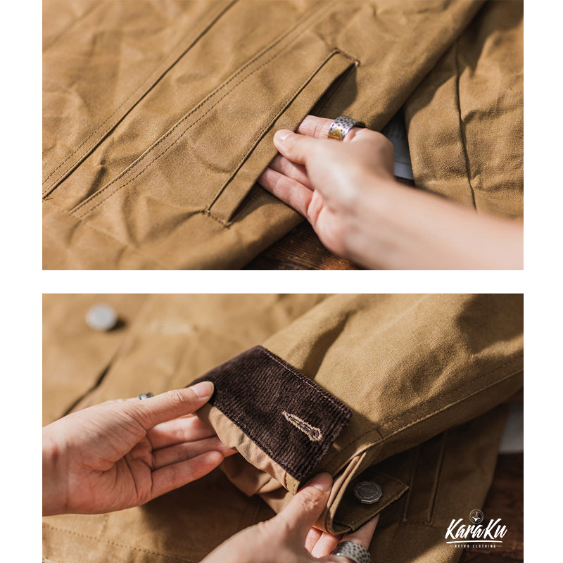 OUTDOOR waterproof waxed short jacket
