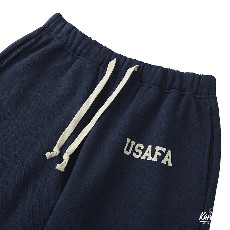"USAFA" cotton sweat shorts