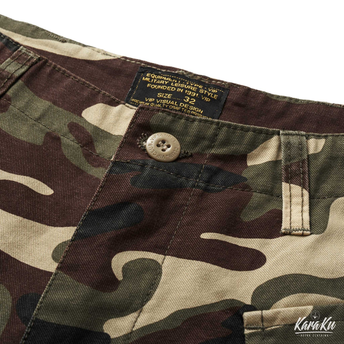 Paratrooper Camouflage Half Cargo Pants