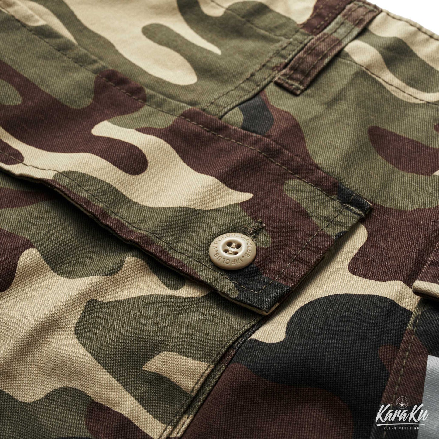 Paratrooper Camouflage Half Cargo Pants