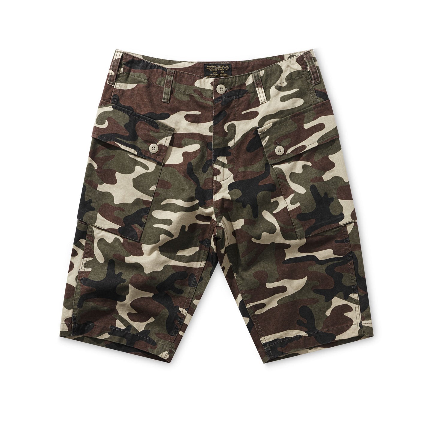 Paratrooper Camouflage Half Cargo Pants