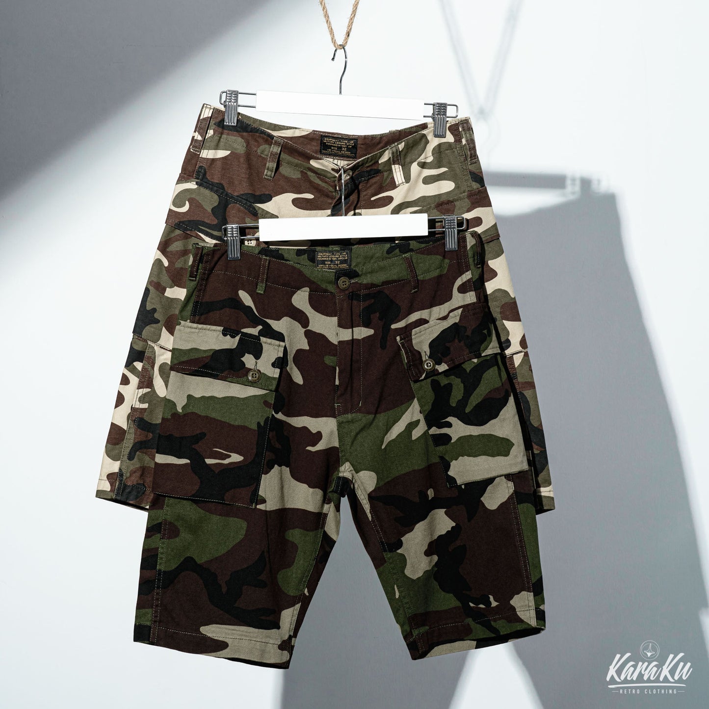 Paratrooper Camouflage Half Cargo Pants