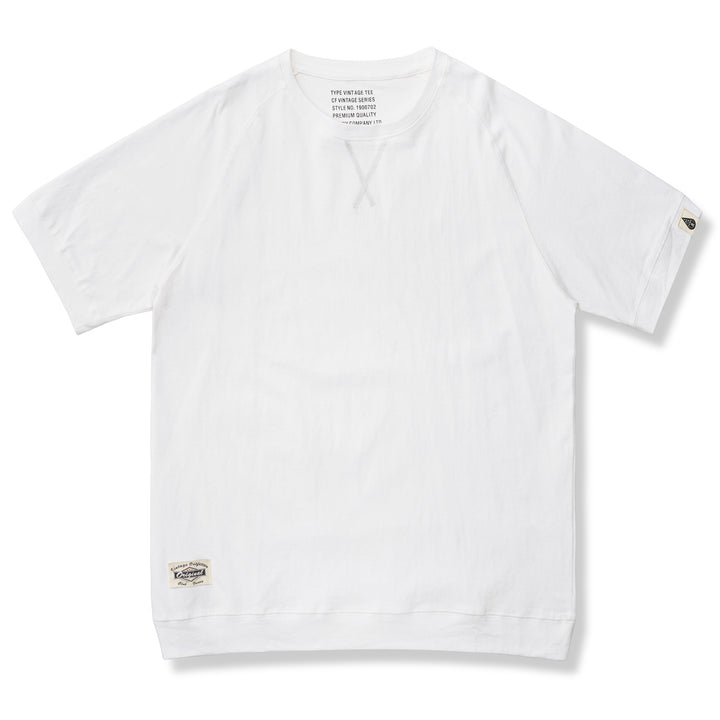 多色展開 ラグランスリーブ綿麻Tシャツ